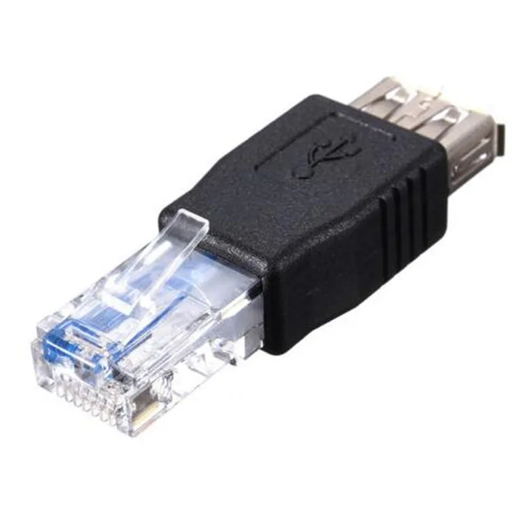 Оптовая продажа Переходник USB 2 0 типа A «мама» к Ethernet RJ45 8P8C «папа» для маршрутизатора модема