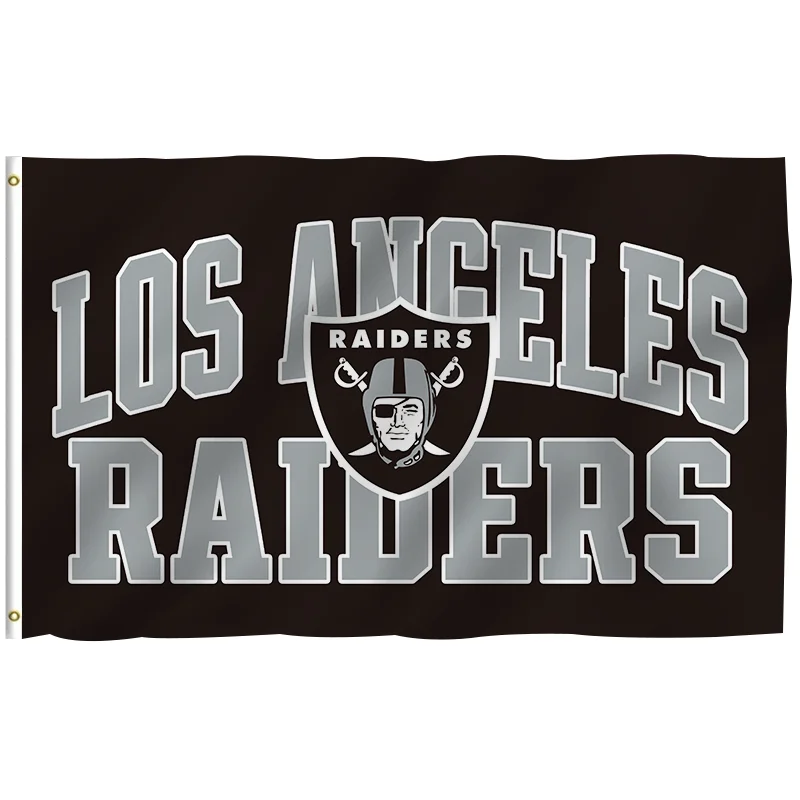 In Stock All Football Team Flag 3x5ft High Quality Custom Design  Raiders Banner 100% Polyester Sports  Flag