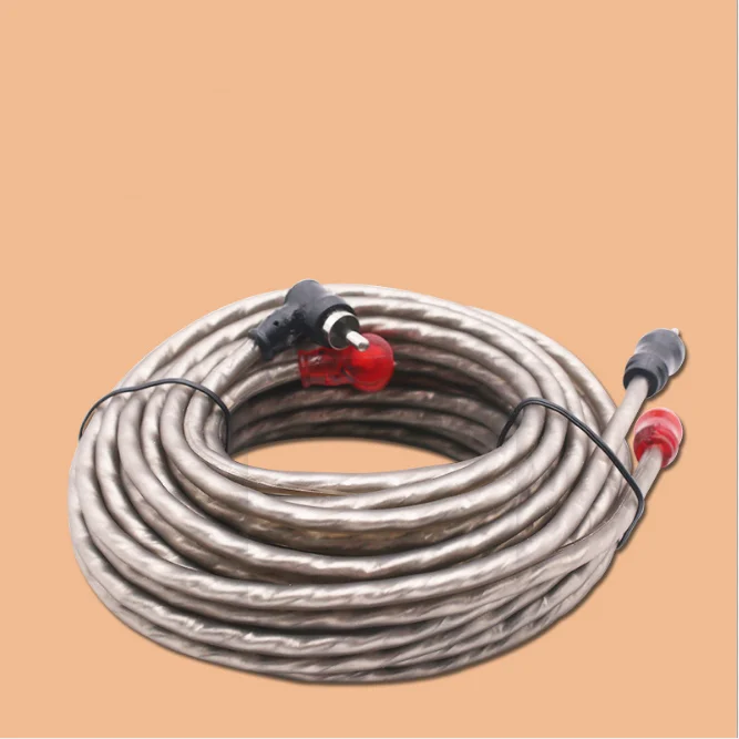 1m 2m 3m 5 m 90 degree braid Shielded 2 Rca male to male car audio cable