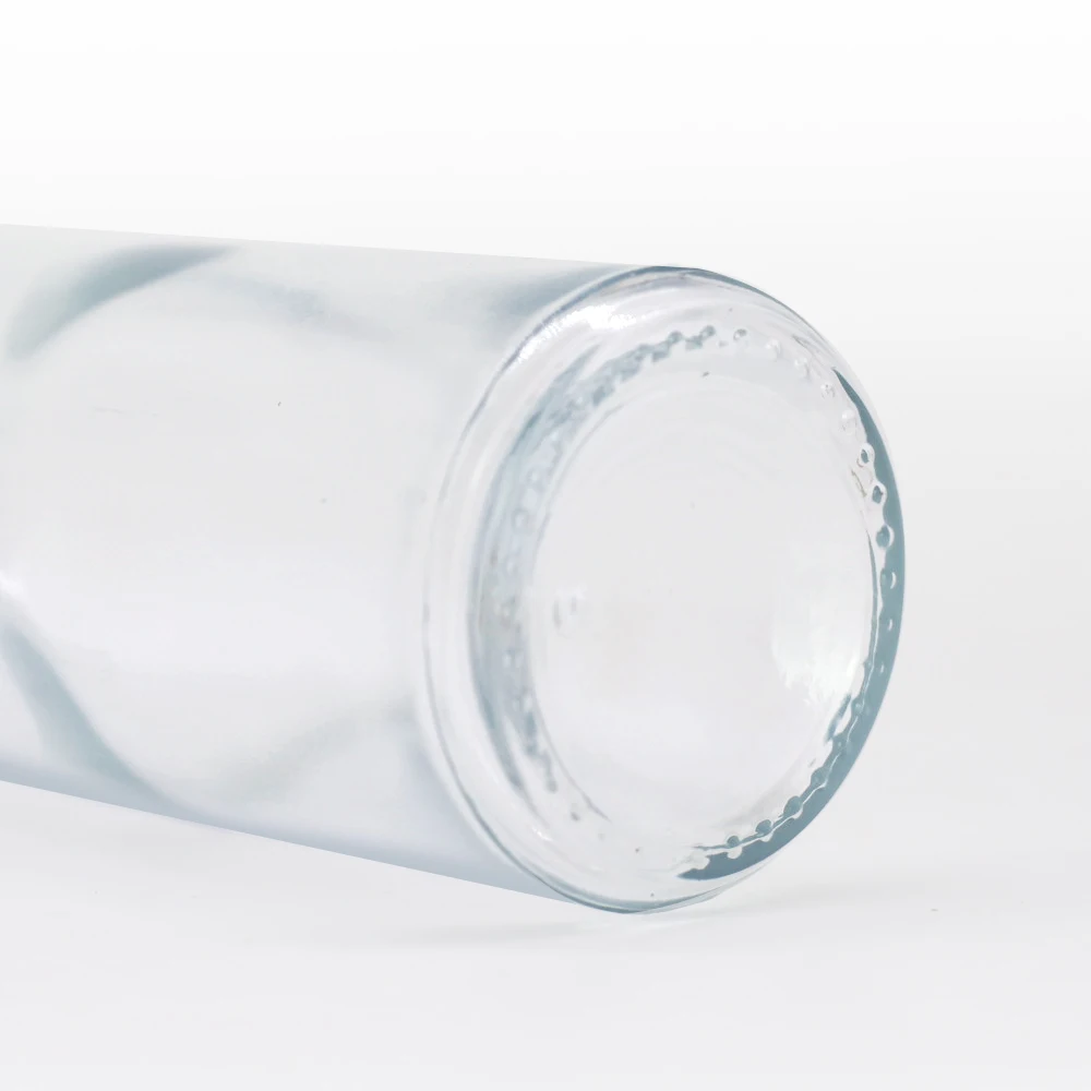 Quality Certification 100ml 300ml Glass Bottle Transparent Fruit Wine Cocktail Vodka Screw Mouth with Aluminum Cap