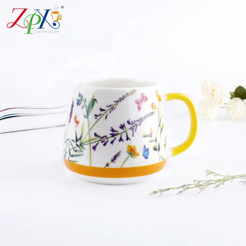 
Competitive Price matte ceramic to go cup ceramic coffee cup with straw esign home small ceramic porcelain tea cup 