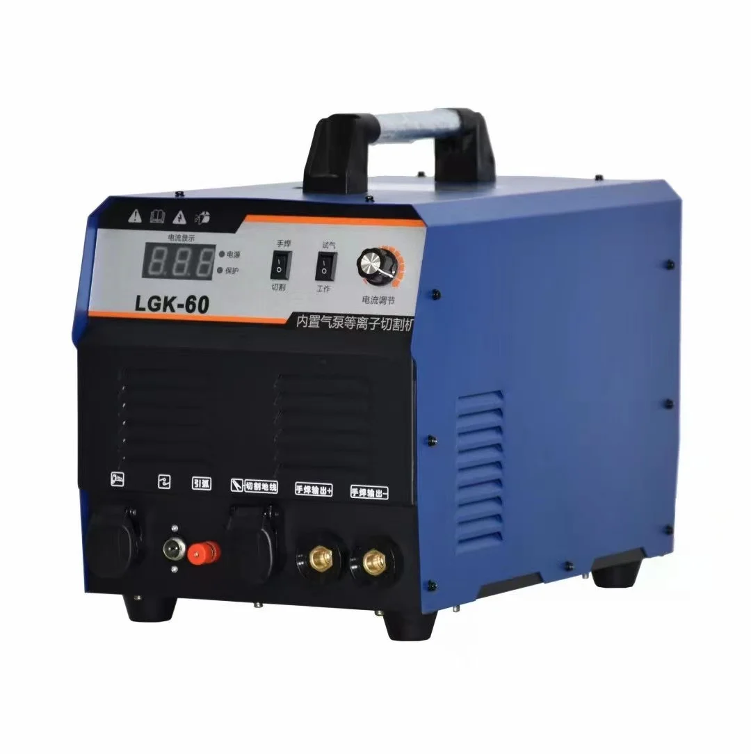 GREATEC plasma cutting machine plasma cutting 60a with air compressor pump inside