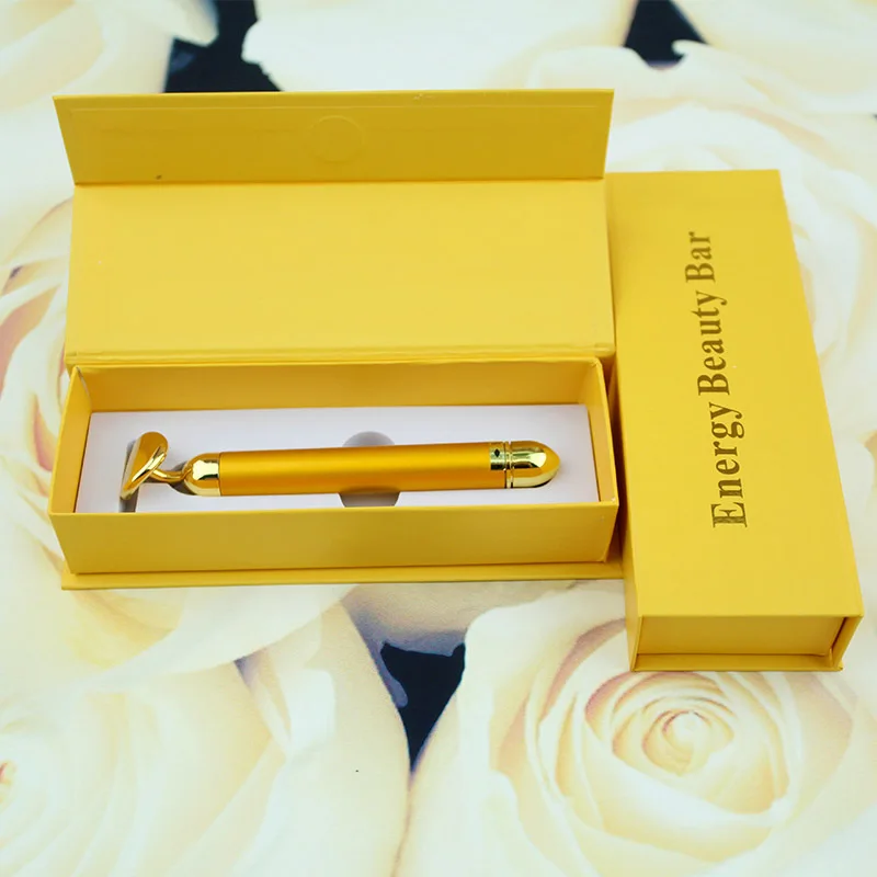 Beauty Stick Beauty Bar Luxury Paper Packaging Art Paper Rigid Box with Hot Stamping logo Grey Paper Beauty instrument flip Box