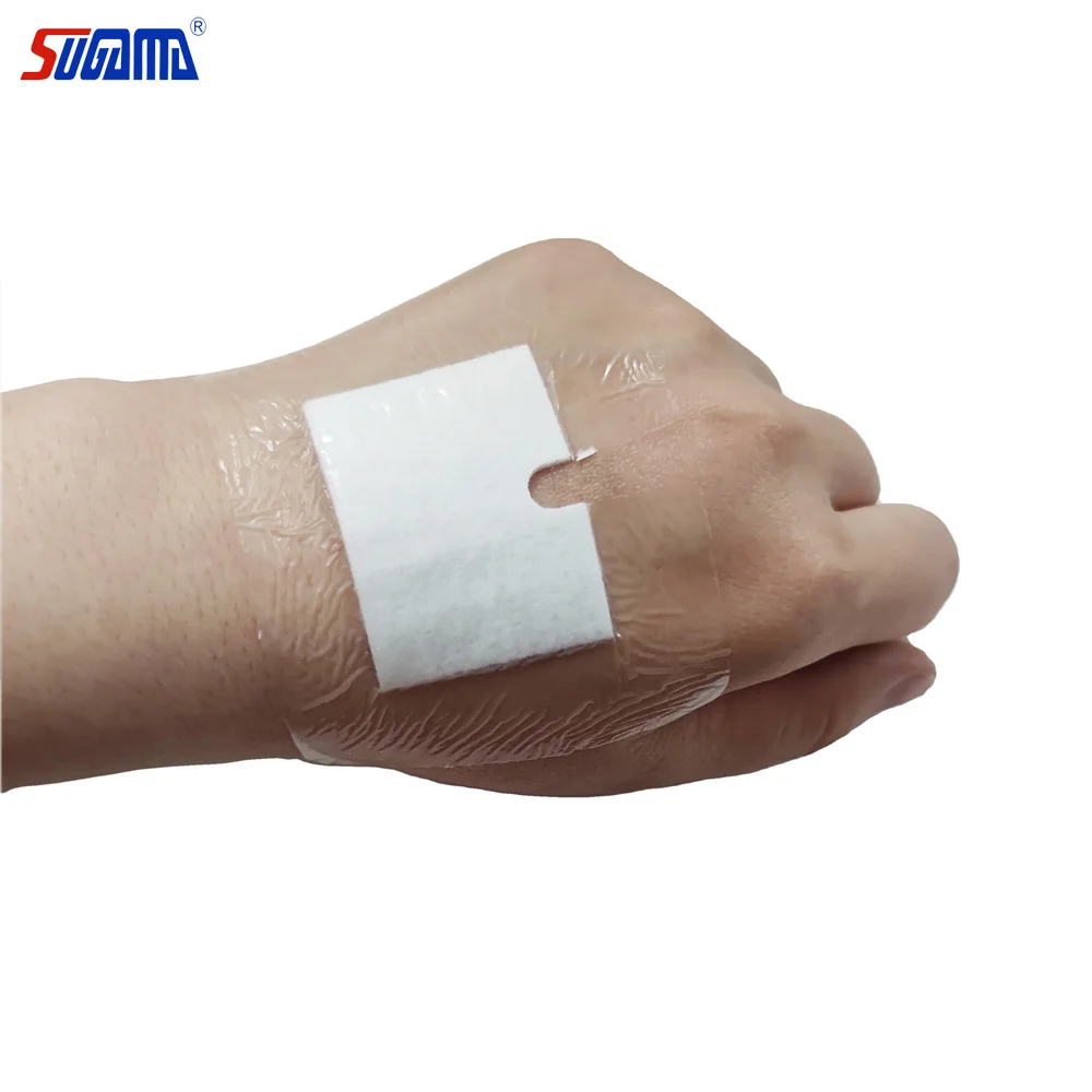 medical waterproof hospital transparent pu film dressing wound