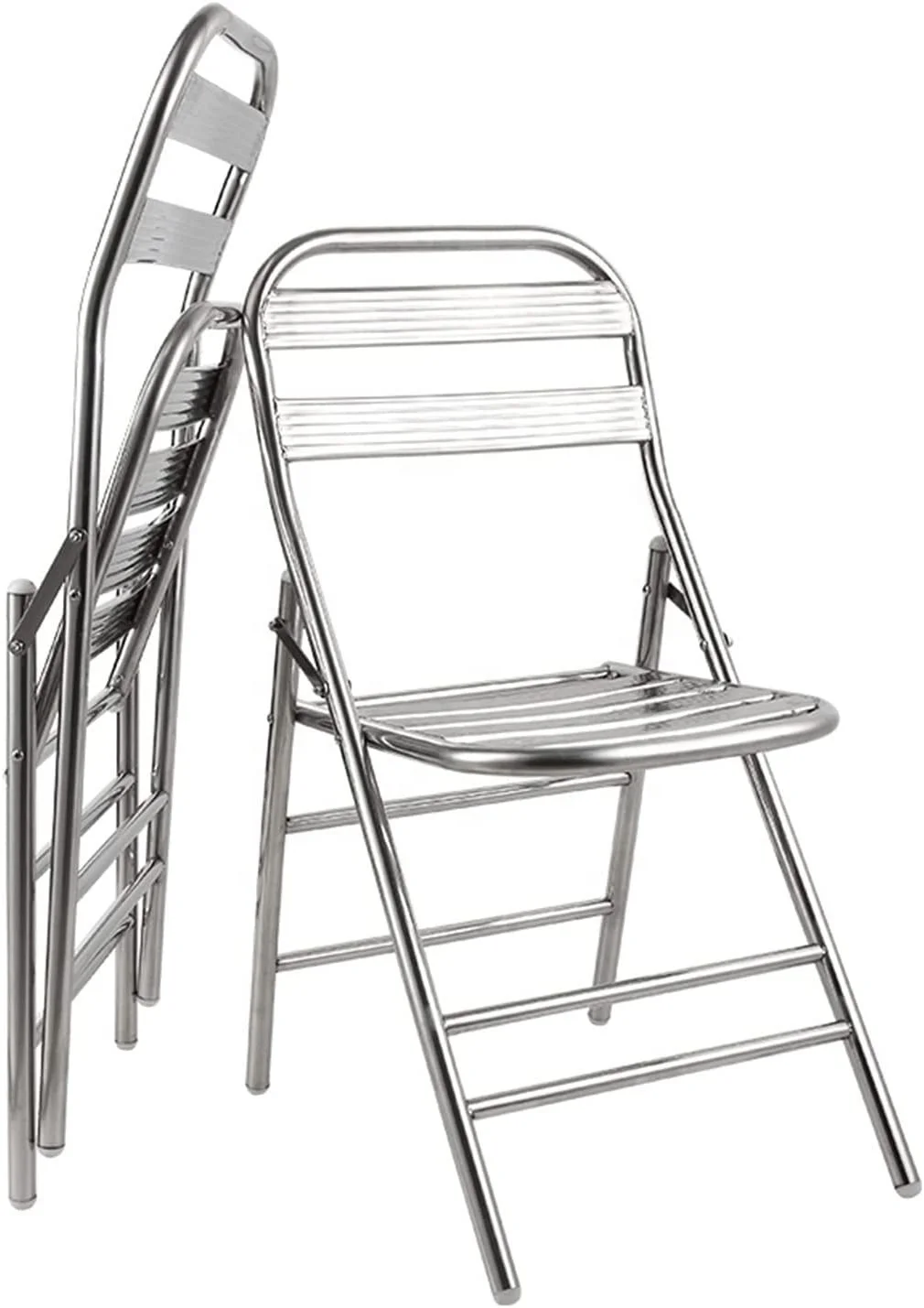 Hot Sales Outdoor Lightweight Metal Aluminium Folding Garden Chairs Folding Aluminum Outdoor Metal Frame Chairs