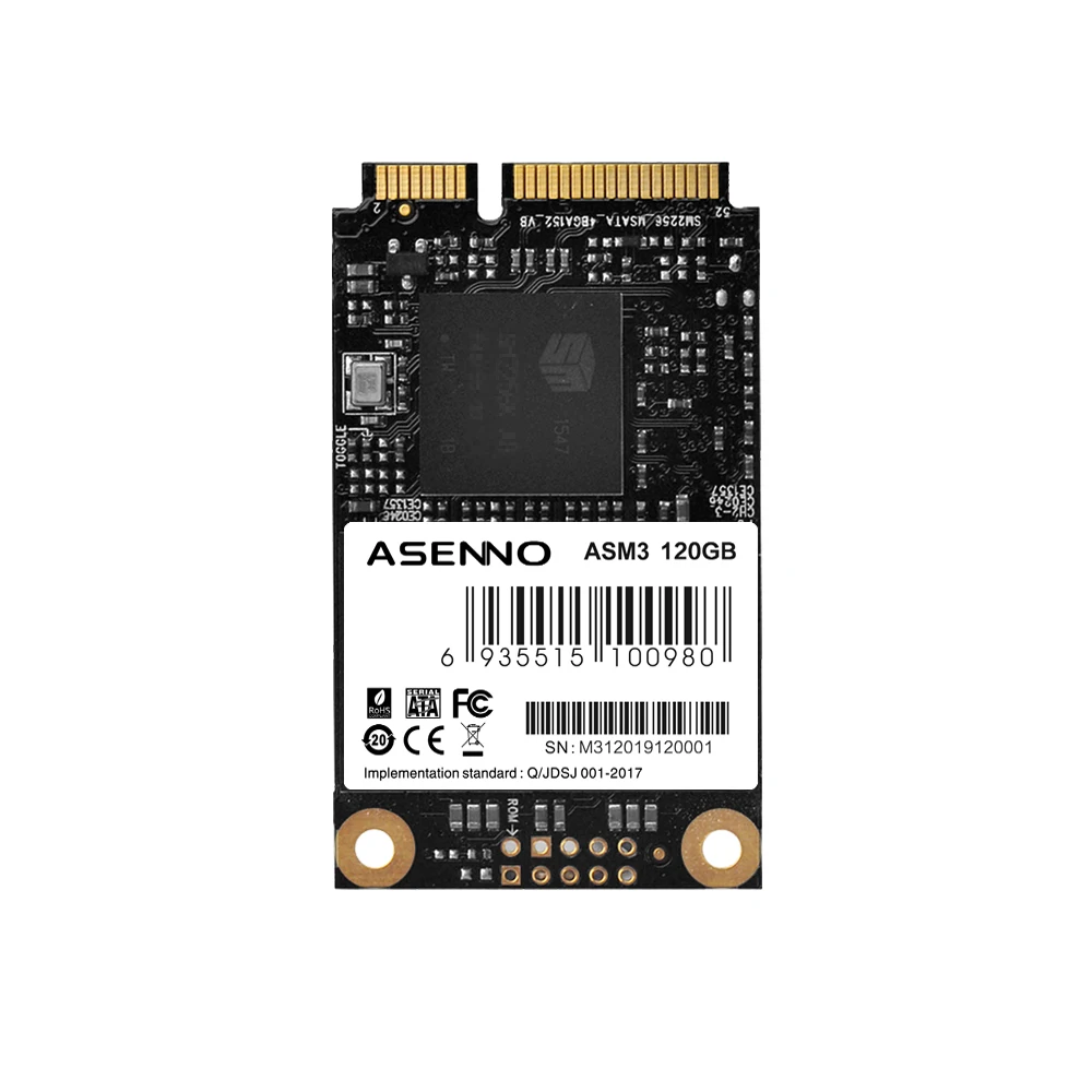 ASENNO рекламный продукт SSD mini SATA 120 ГБ высокопроизводительный внутренний жесткий диск для настольного жесткого диска