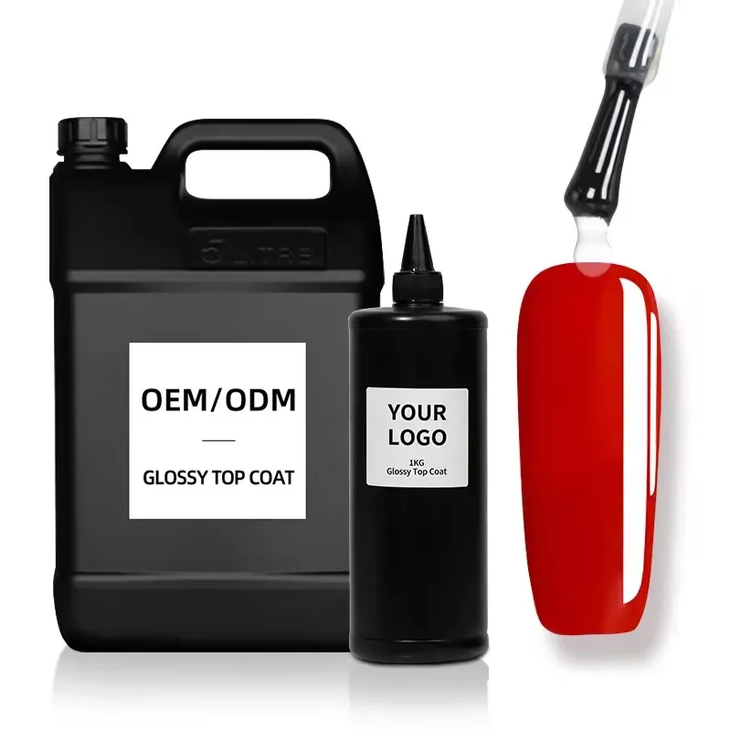 Wholesale manufacturer Gel Nail Polish Base Coat Top Coat in 1kg Bulk