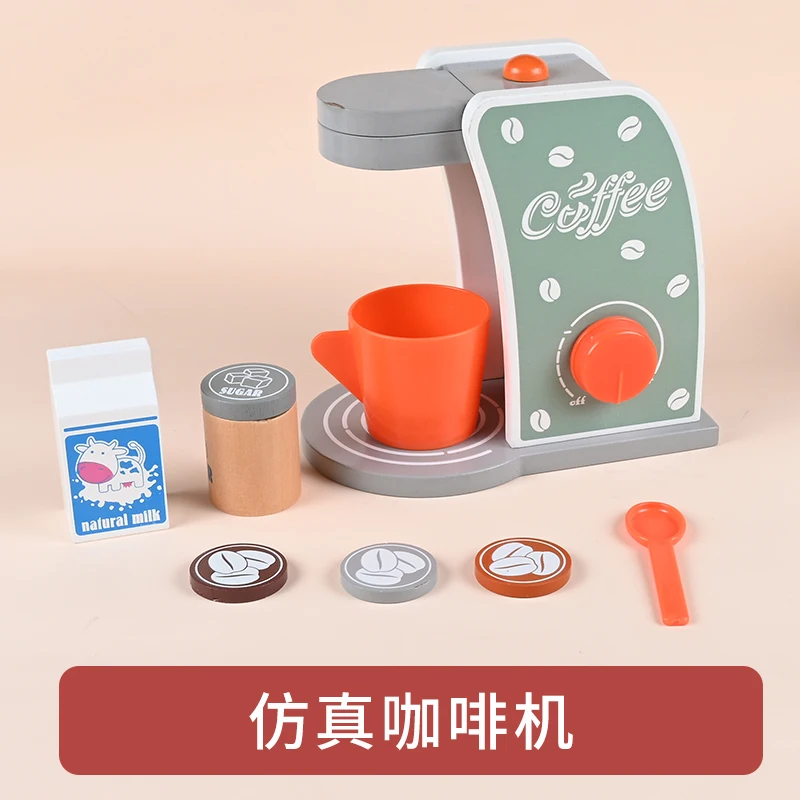 Hot Selling Products Wooden Kitchen Toys Toaster Coffee Maker Pancake Maker