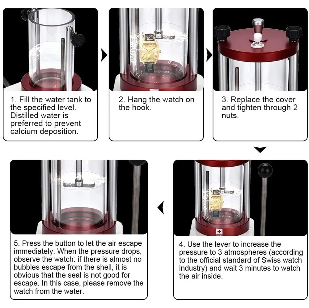 Aluminum Alloy Sturdy Durable watch  Water Resistant proof Tester Tool