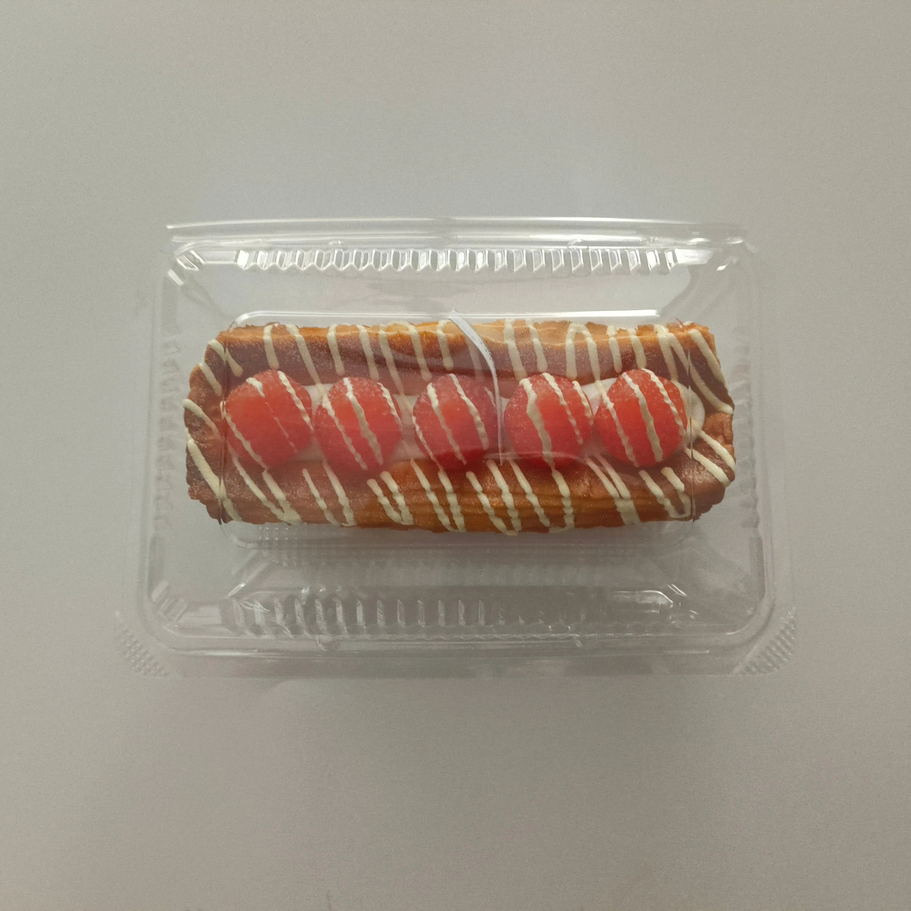 PET Plastic Disposable Baking Cake Bread Packaging Box High Transparent Portable Clamshell Food Containers