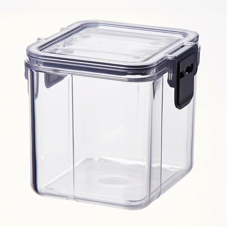 Airtight Pet Plastic Kitchen Fridge Refrigerator Organizer Cabinet Freezer Pantry Storage Container Bins And Boxes With Lid