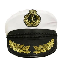 CAPTAIN HAT SAILOR CAP NAVY MARINE FANCY DRESS COSTUME ACCESSORY HEN STAG