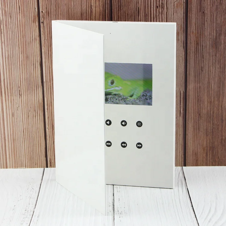 The multifunctional digital brochure greeting card lcd gift items with promotion logo customized video book