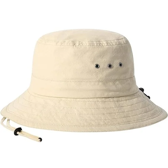 Изготовленная на заказ унисекс хлопчатобумажная стираемая упаковочная Кепка с солнцезащитным козырьком Панама регулируемой веревкой