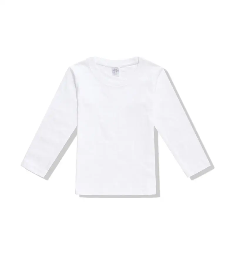 Kids Tshirt Custom logo Casual Long Sleeve T-Shirt cheap wholesale price kids boys long sleeve t-shirt