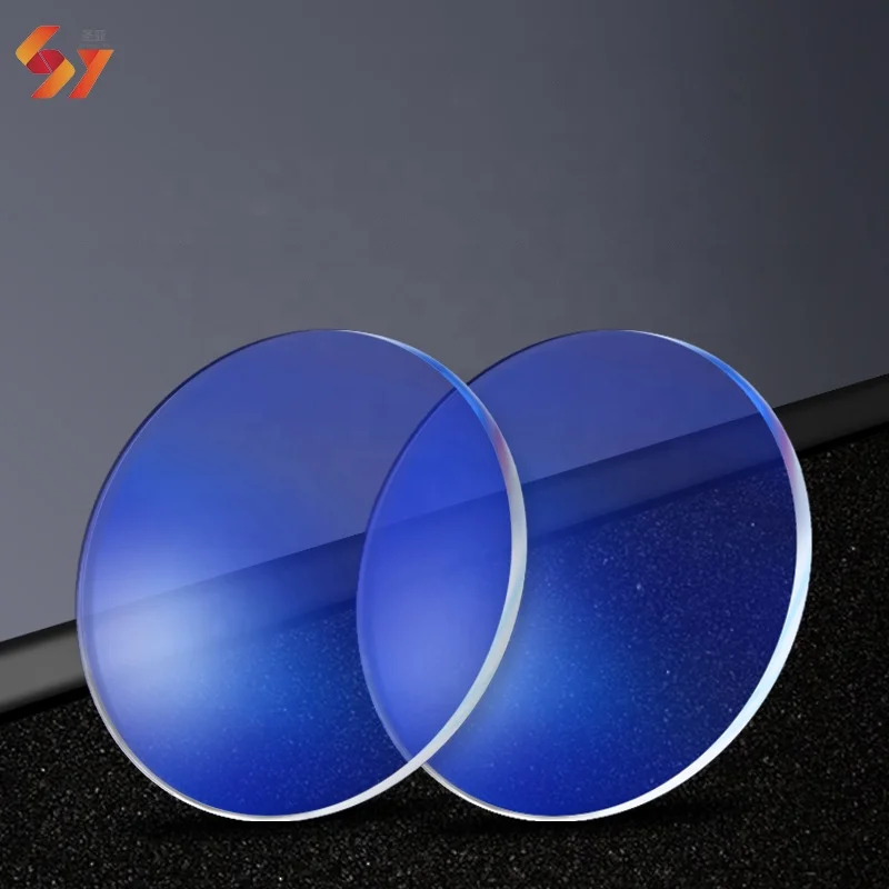 1.56 hmc anti blue cut blocking UV420 1.49 1.61 1.67 1.74 manufacturers CR39 spectacle lentes opticos optic optical lenses lens