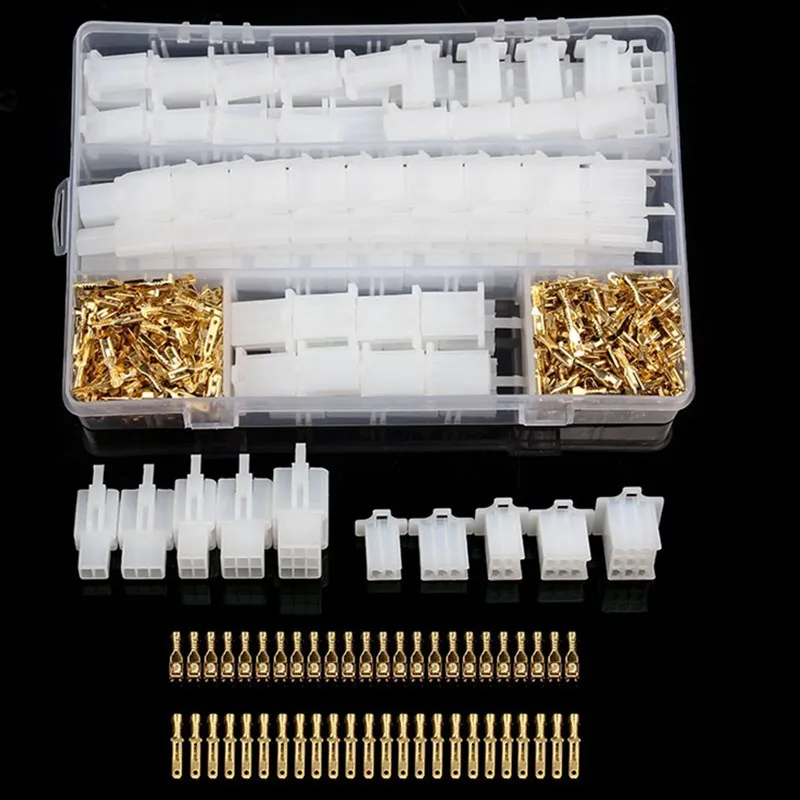 Motorcycle Car Electrical Connectors Terminal 2-8mm 2-3-4-6-9 Pin Wire 50 Set