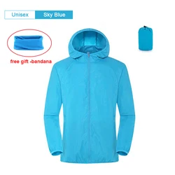 Hot Sale Unisex Jacket Camping Rain Jacket Waterproof Clothing Outdoor Sport Quick Dry Skin Windbreaker With Pocket Jackets