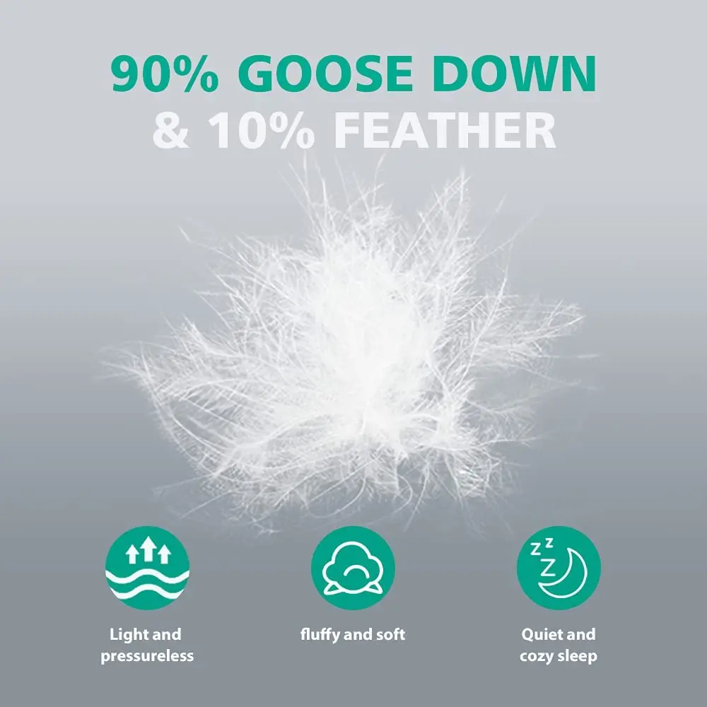 Extra Lightweight King Size Summer Cooling Goose Down Blanket with Ultra-Soft Breathable 750 Fill Power 17oz Thin Bed Quilt