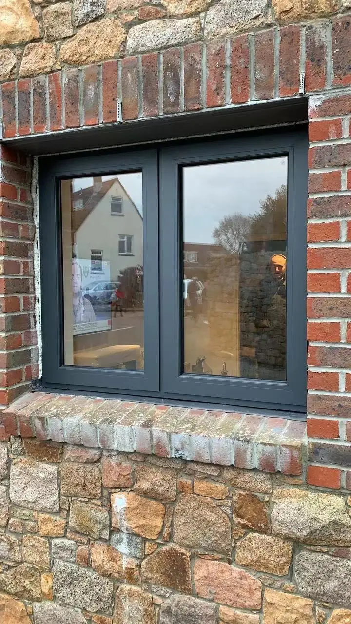 ZMR aluminum NFRC hurricane impact windows soundproof glass hinged windows energy efficient casement window