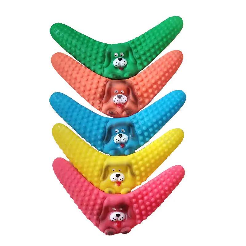 Rubber toy dog pet cleaning teeth molar resistant darts outdoor training interactive toys