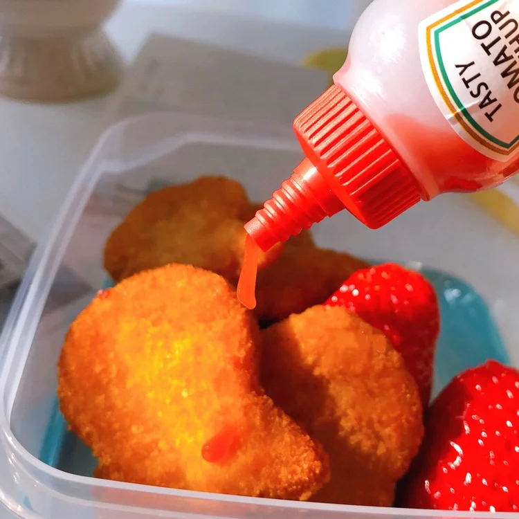 mini sauce bottle of 2pcs/set bento accessories home organizers mini Ketchup bottle with kitchen and home