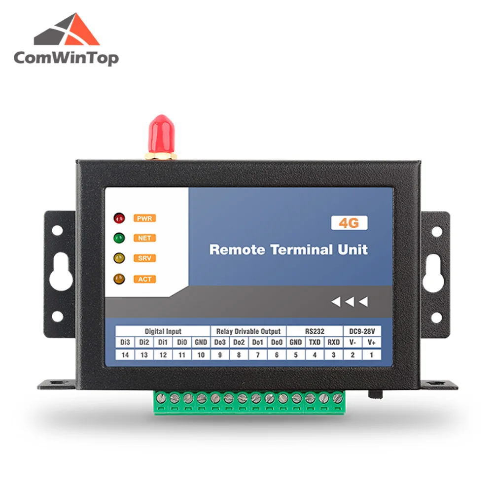 CWT5010 4DI 4DO GSM 3g 4g SMS Wireless Remote APP Switch Controller Pulse counting Dry Contact Input