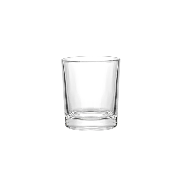 8 oz  10 oz transparent glass candlestick factory wholesale customized color and logo