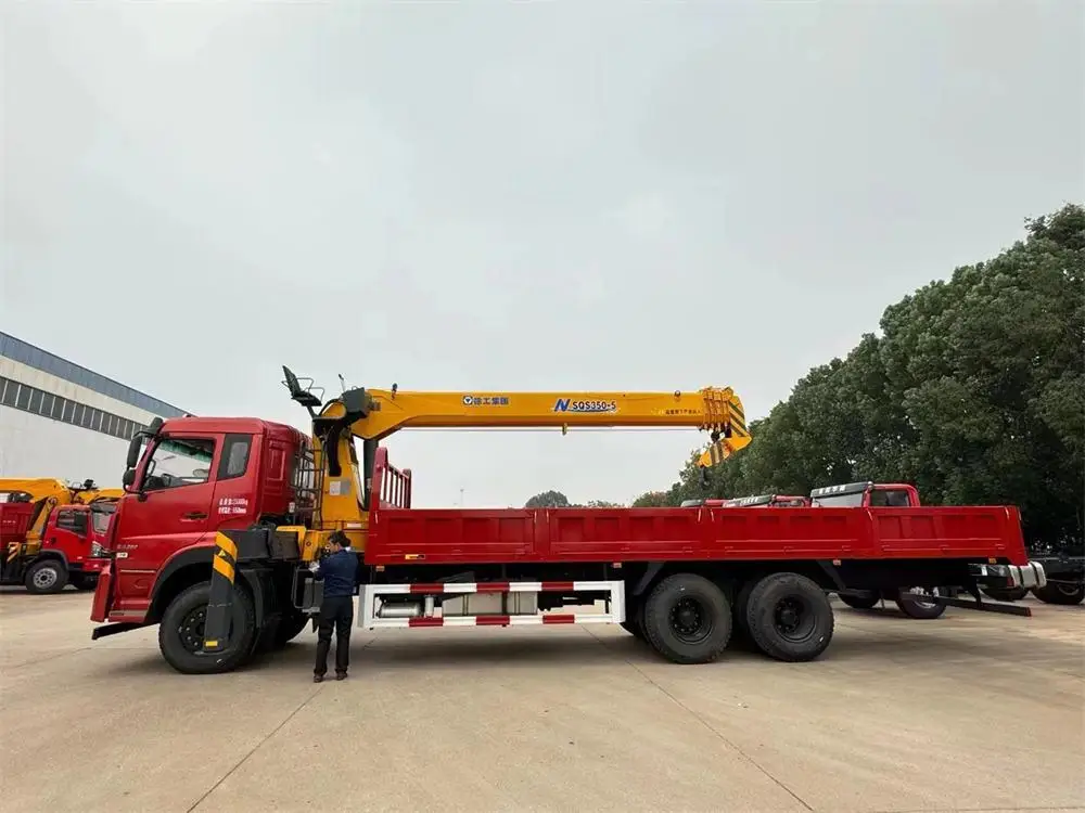 Construction Forestry Machinery Lifting Boom 16 Ton Remote Control 5 Jib Car Manipulator Truck Crane