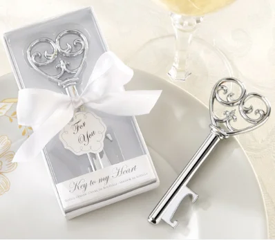 Key to My Heart Style Wine Bottle Opener Return Gifts Wedding Gifts For Guests