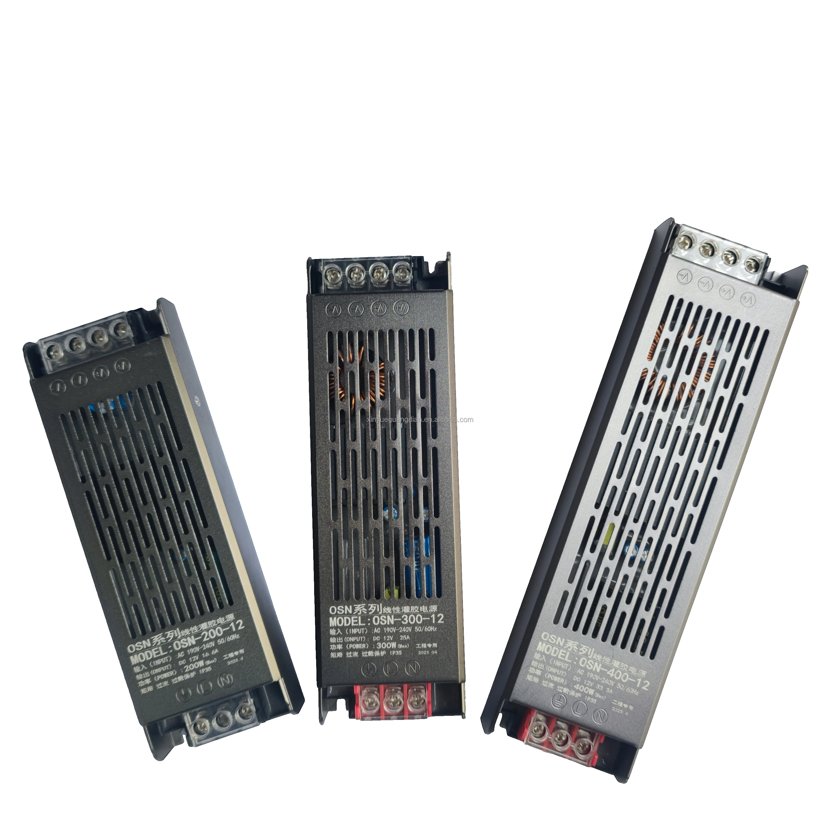 2023 hot sell Filter set dustproof and moisture-proof 48V 400W IP35 glue filling switch power supply LED linear power supply