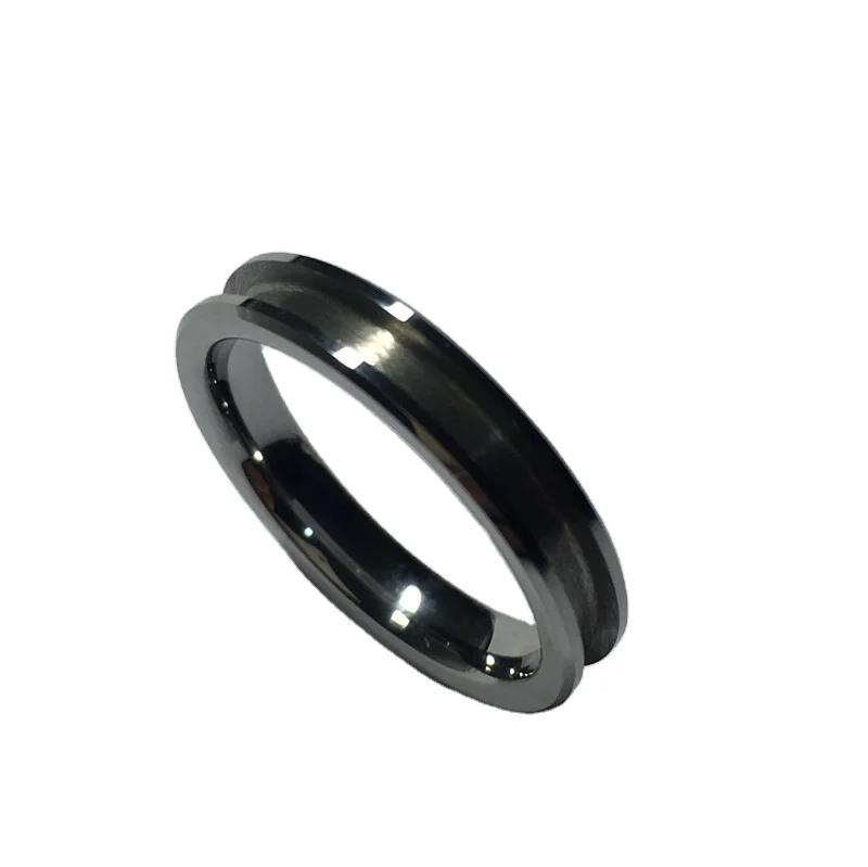 2022 Factory Price 4MM Women Wedding Bands Ring Tungsten Carbide Ring Blank for Inlay