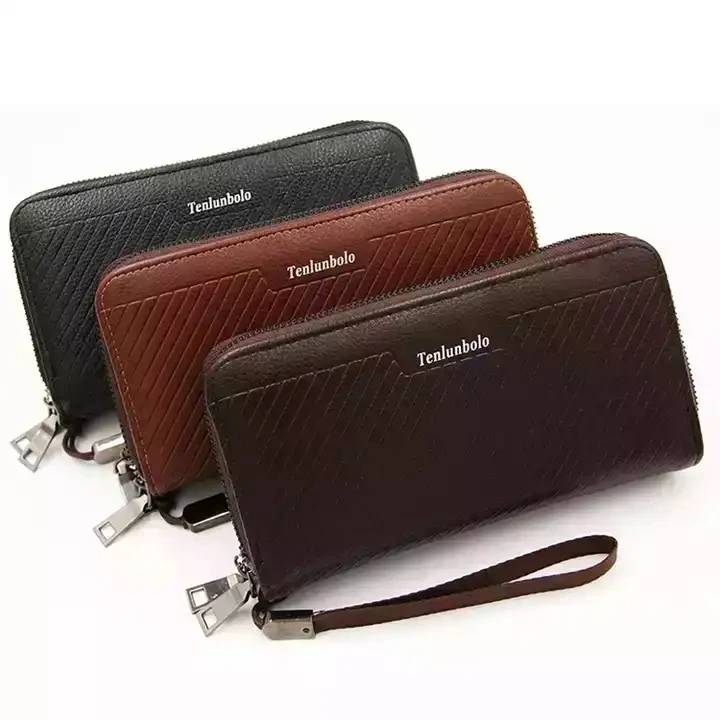 Wholesale New Design Best Selling  Fancy Multipurpose Stylish Clutch Long Wallet For Men