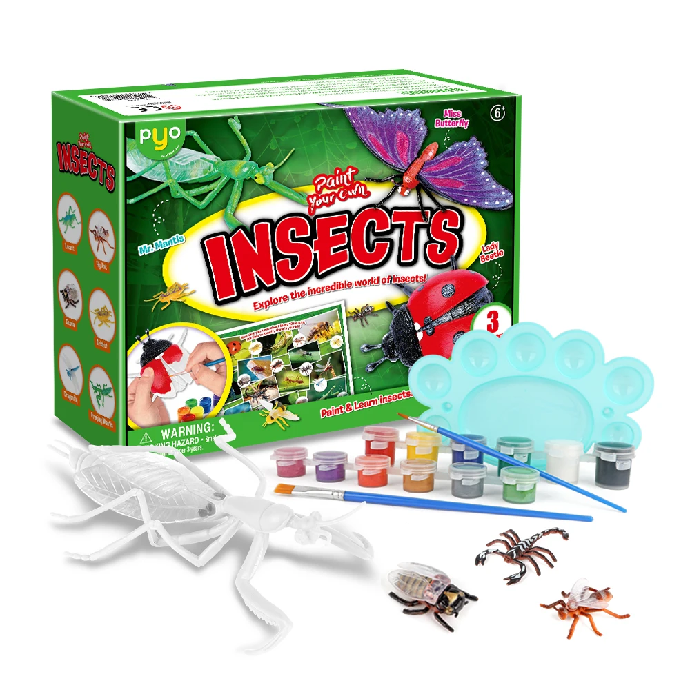 Free Sample Kid Toys Manufacturer Insects Painting Set Drawing Kit for Kids China