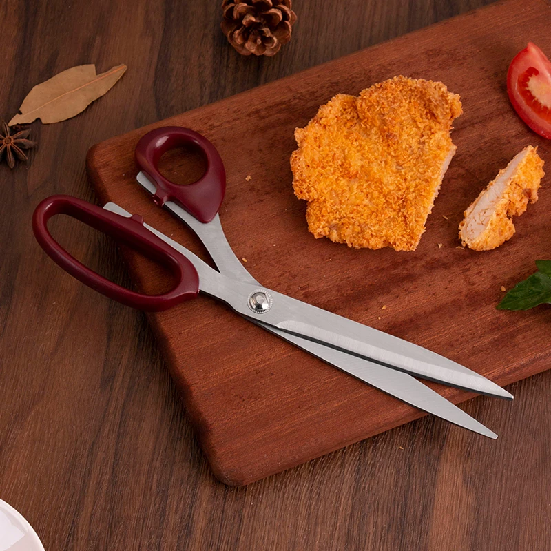 High Quality Stainless Steel Kitchen Scissors with Plastic Handle Poultry and Chicken Cutting Shears for Home Use