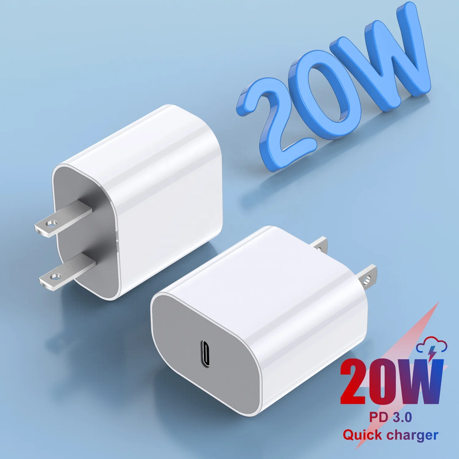USLION USB-C 18 Вт, 20 Вт, хит продаж type-c PD зарядное устройство адаптер питания зарядное устройство для Iphone 11 Pro Max быстрое зарядное устройство Оптовая Продажа для Apple