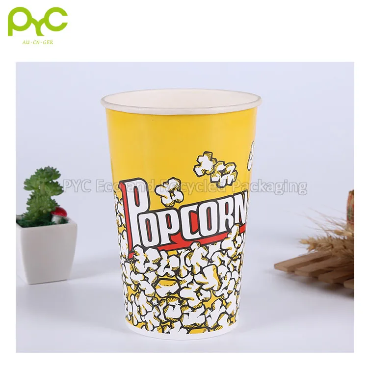Wholesale Custom 8oz 10oz 12oz Disposable Popcorn Paper Cup