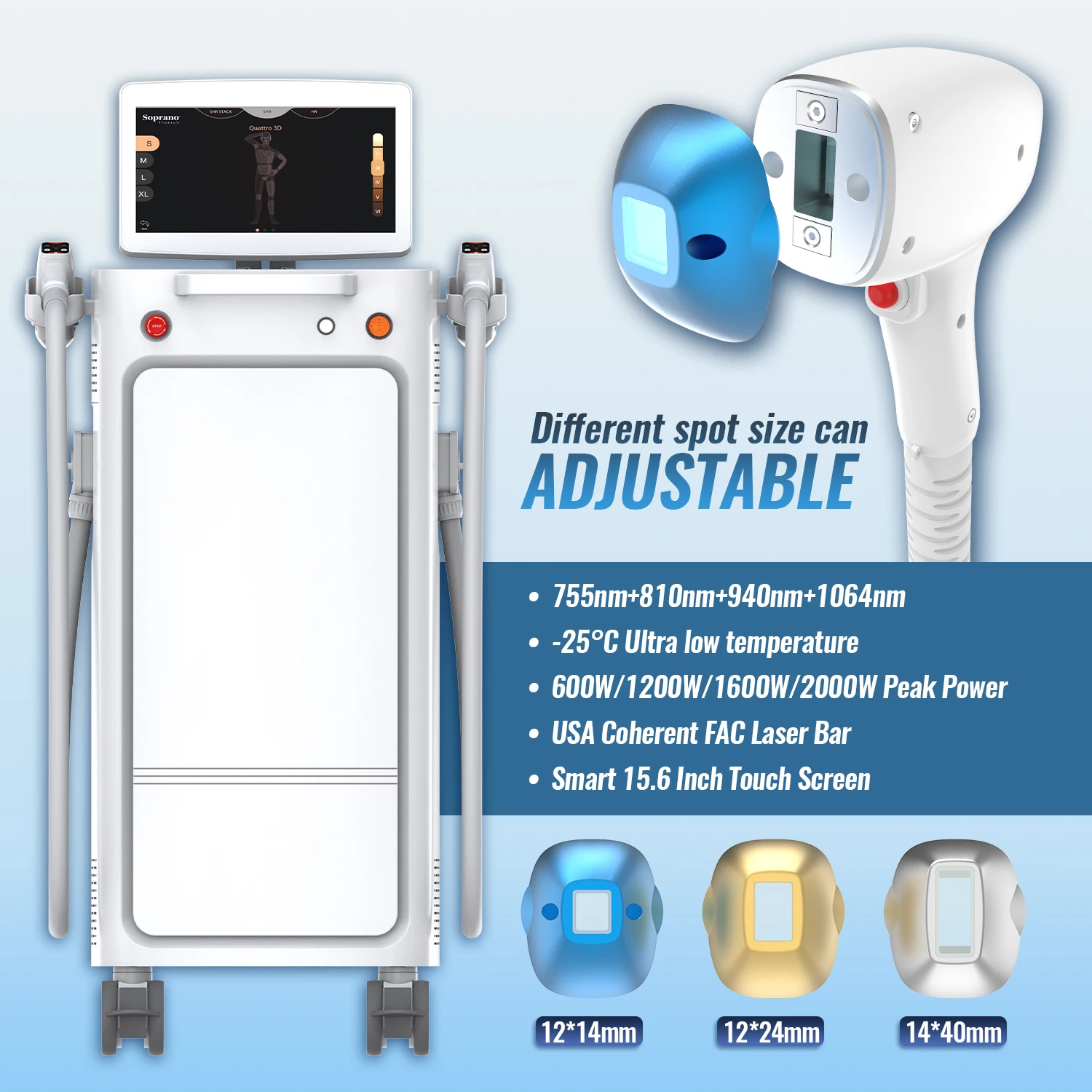 Promotion high quality Painless 808nm diode laser hair removal machine