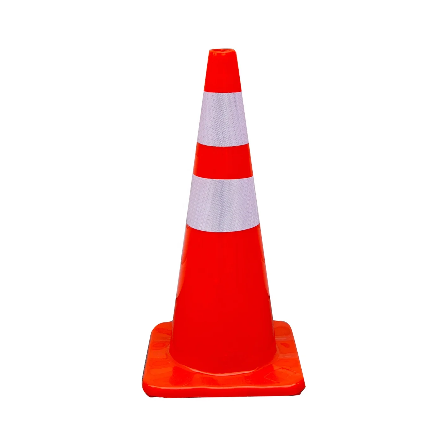 Factory Sale Soft 2.3kg 70cm PVC Orange Traffic Cone For Road Safety