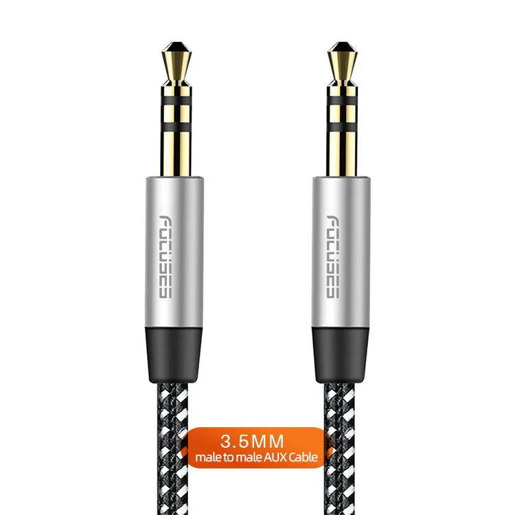 Focuese Audio Cable 3.5mm Audio Car Cable for Amplifier Phone Speaker RCA 3.5mm Jack Male to  Male RCA AUX Cable