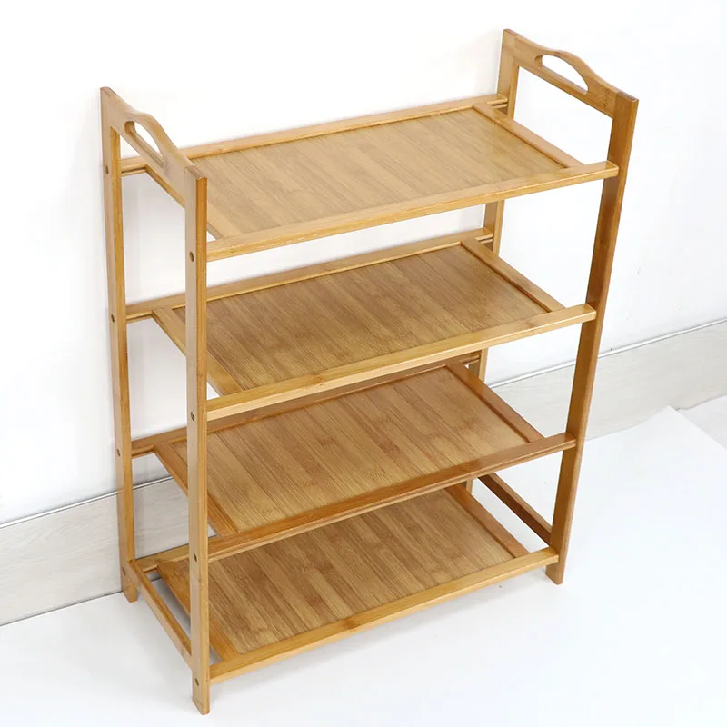 Modern High-capacity 3 4 5 Tier Wooden Bamboo Shoe Rack Storage Organizer Shoe Cabinet Shoe Shelf