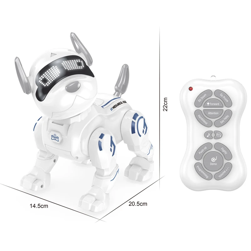 Intelligent RC Robot Dog Toy  Programming With Flexible Limbs Remote Control Touch Toy Simulated Pet Toy For Kids