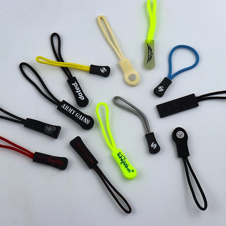 Оптовая продажа, резиновые застежки на молнии, сменные премиальные ярлыки на молнии, удлинитель шнура, фиксатор для багажа, рюкзаков, курток,