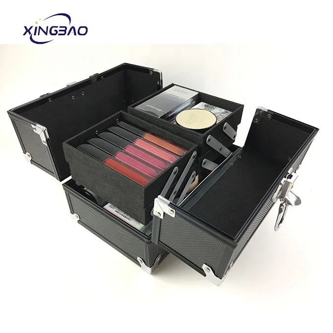 Aluminum Makeup Tool  Vanity Multifunction  Maleta De Maquillaje Profesional  ABS Cosmetic Case