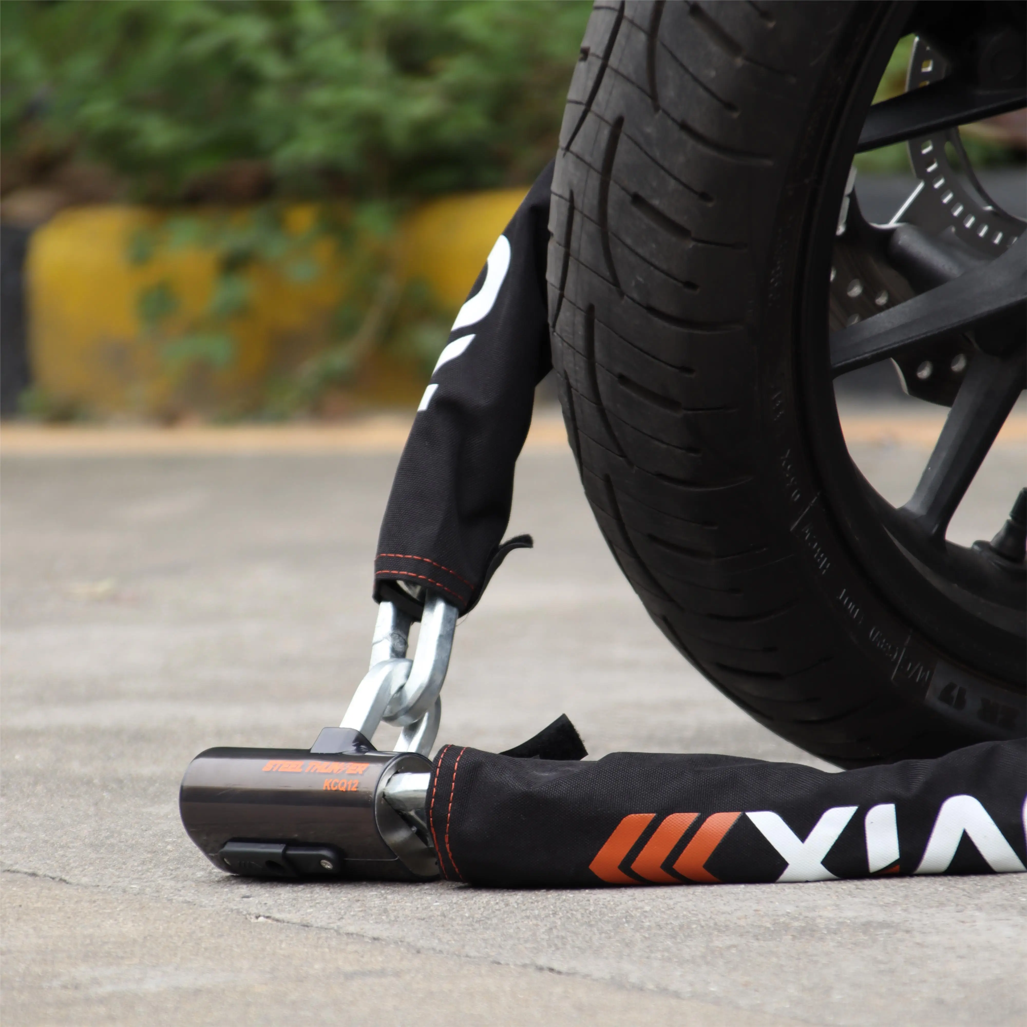 Professional manufacturing strong and durable alarm heavy chain lock security lock bicycle bicycle lock