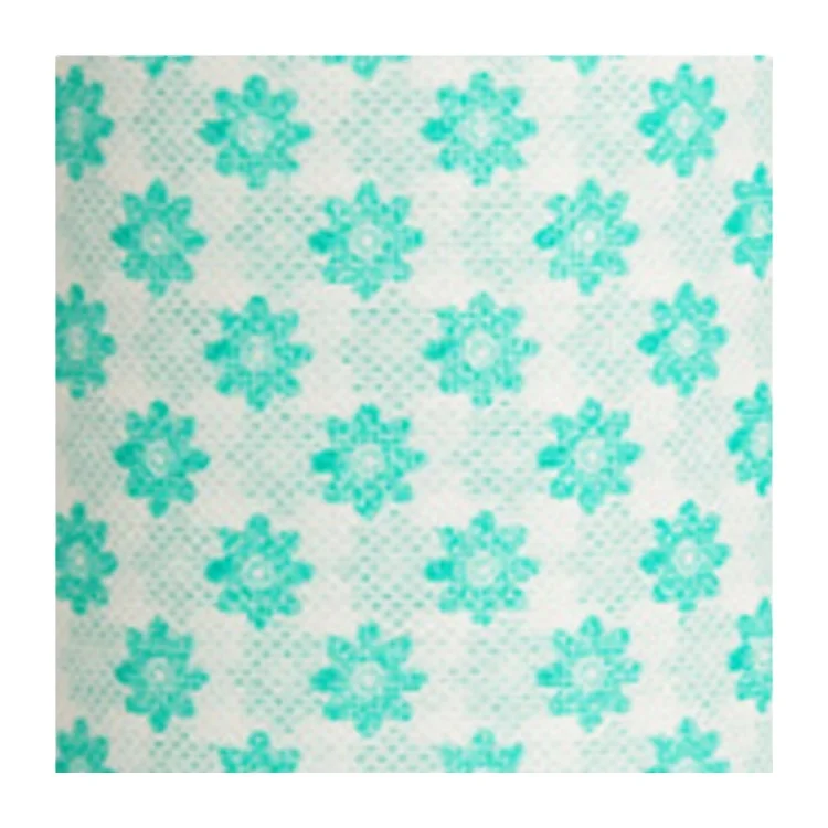 22-Mesh Printed Spunlace Nonwoven Fabric Rolls Household Kitchen Bathroom Dry Wipes Cleaning Cloth