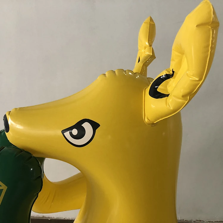 FQY Ctue Animal Shaped Inflatables Boxing Kangaroo Toy