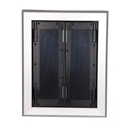 Товары для домашних животных алюминиевая дверь для собак-двойная дверь