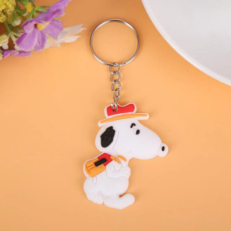 Custom design soft 2D rubber PVC key chain Hot sell Children cartoon plastic Manufacturers Wholesalers Logo