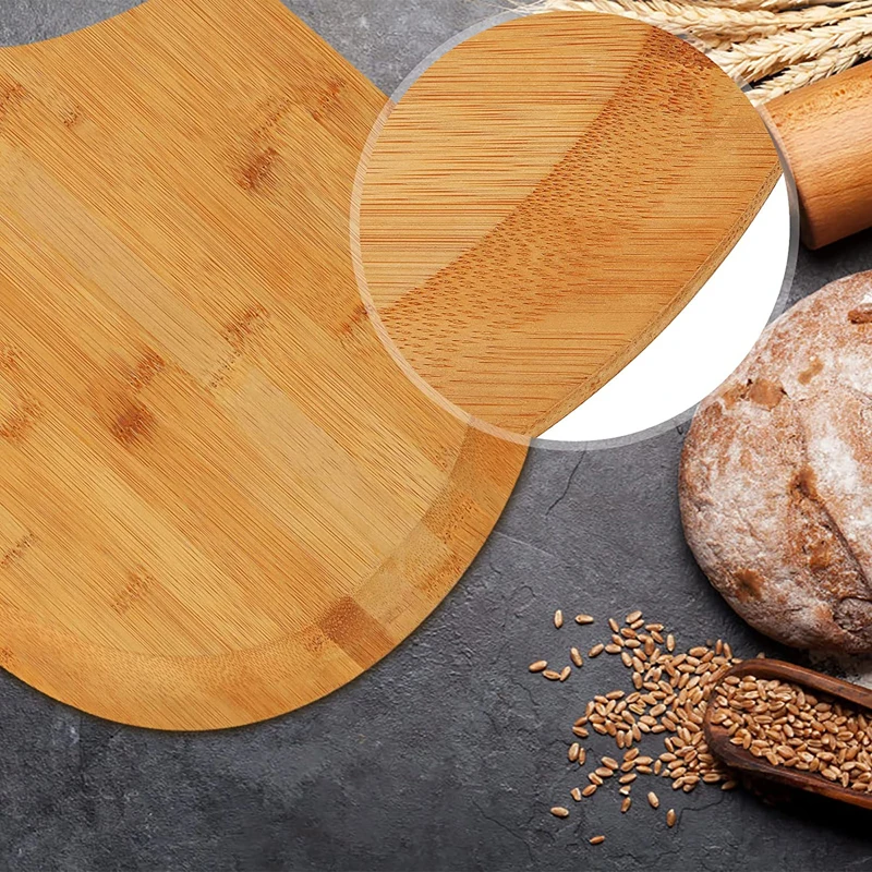 Pizza Peel Premium Natural Bamboo Pizza Board Bamboo Pizza Peel with Handle